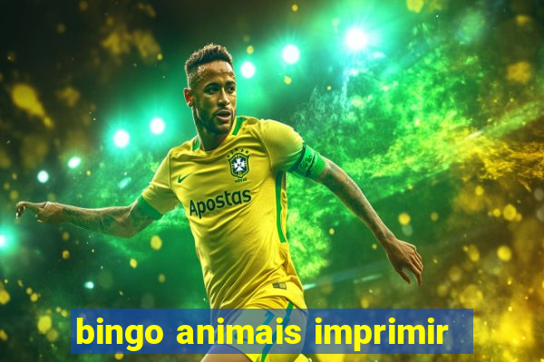 bingo animais imprimir