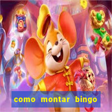 como montar bingo brinquedos toia